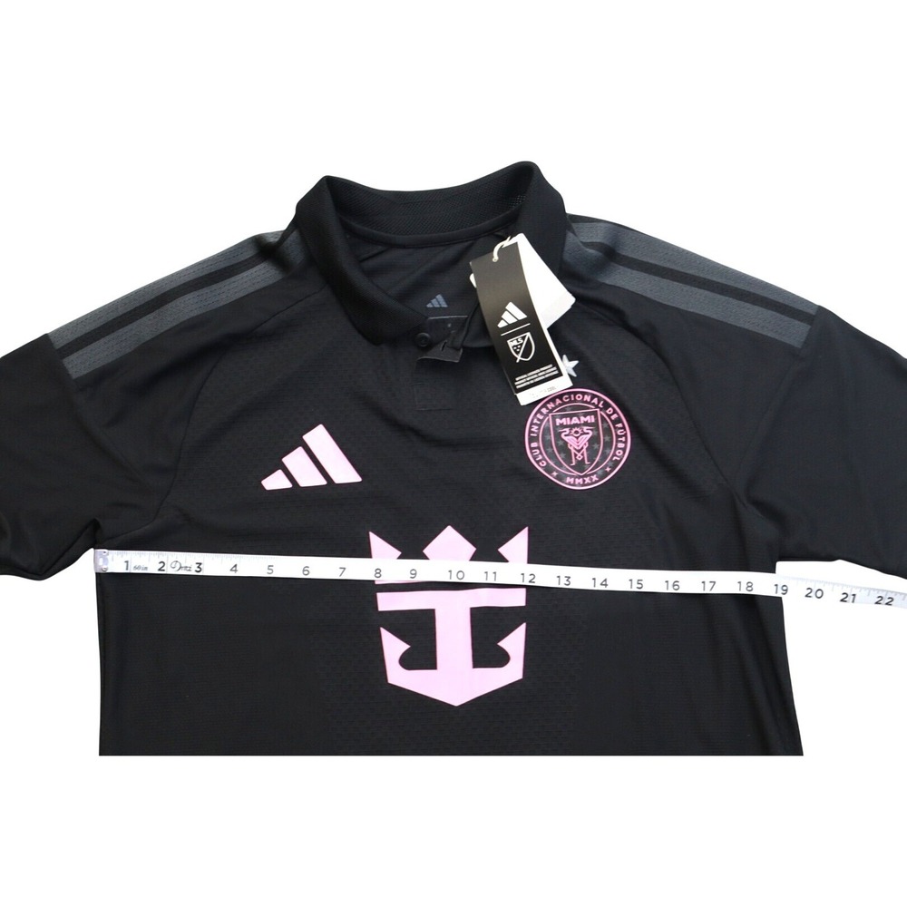Adidas Inter Miami Away Jersey Messi 10 Black Pink Slim Fit Medium NWT - Picture 6 of 12